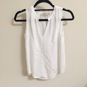 NWOT LOFT minimalistic detailed top